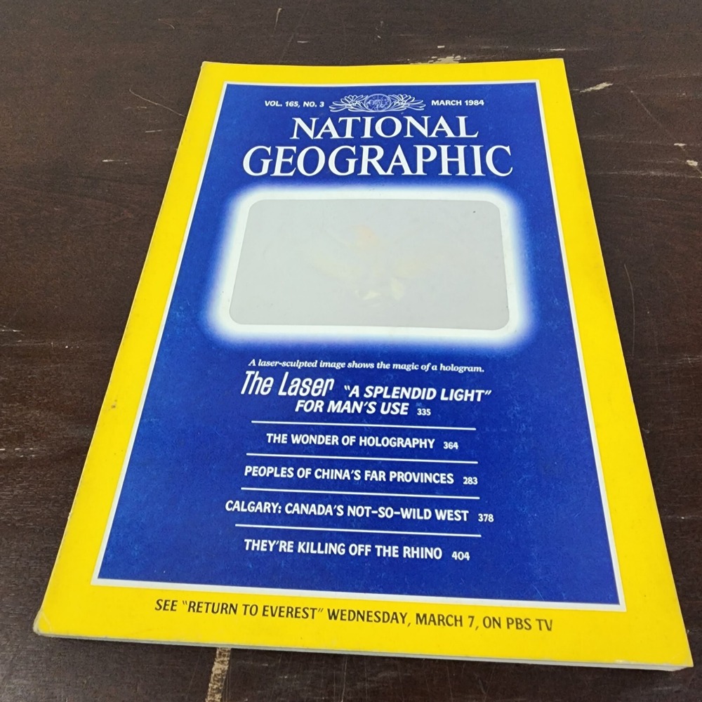 National Geographic Magazine March 1984 No Insert‎